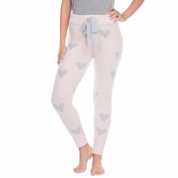 Honeydew Women Lounge Chenille Pink Heart Leggings - Picture 1 of 16